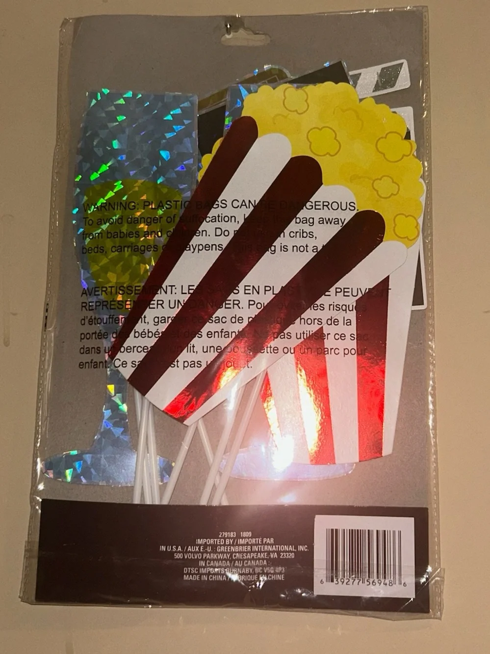 Photo Props Party Pack Perfect for Movie Night or Awards Night Party
